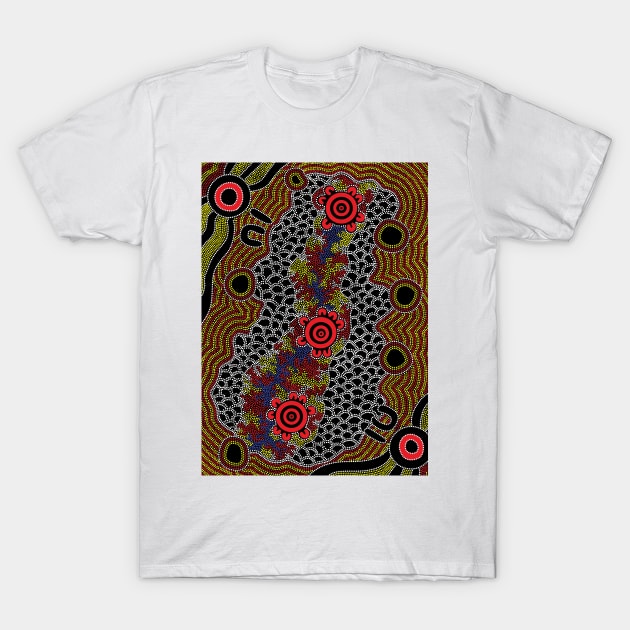 Aboriginal Art - Gathering 2 T-Shirt by hogartharts